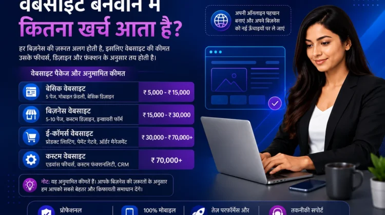 वेबसाइट बनवाने में कितना खर्च आता है